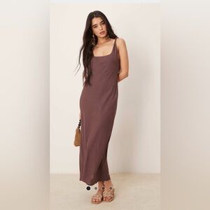 ASOS Chocolate Brown Maxi Dress